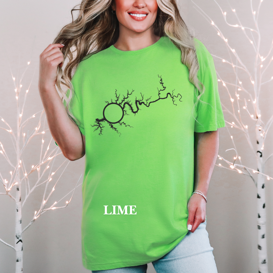 "Map of Lake Cumberland" Tee