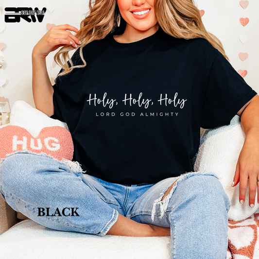 'Holy, Lord God Almighty' White Faith Tee
