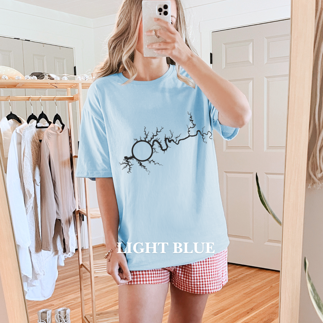 "Map of Lake Cumberland" Tee