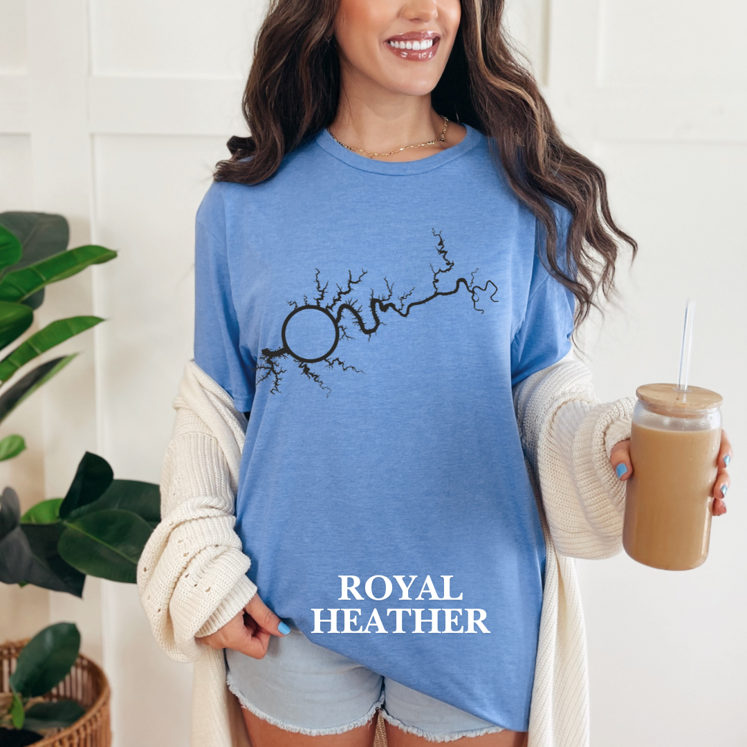 "Map of Lake Cumberland" Tee