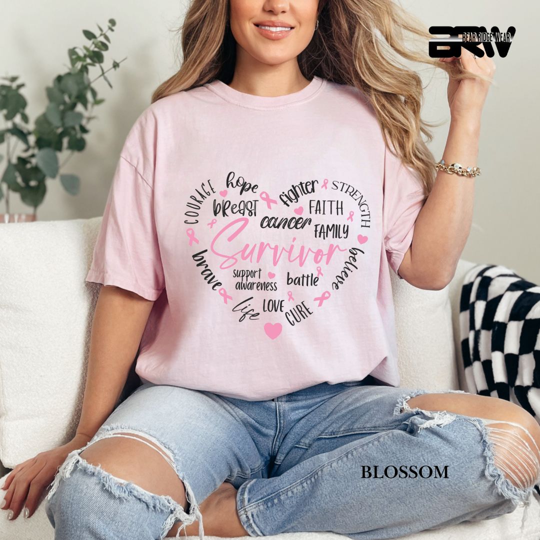 Survivor Heart- Awareness Tee