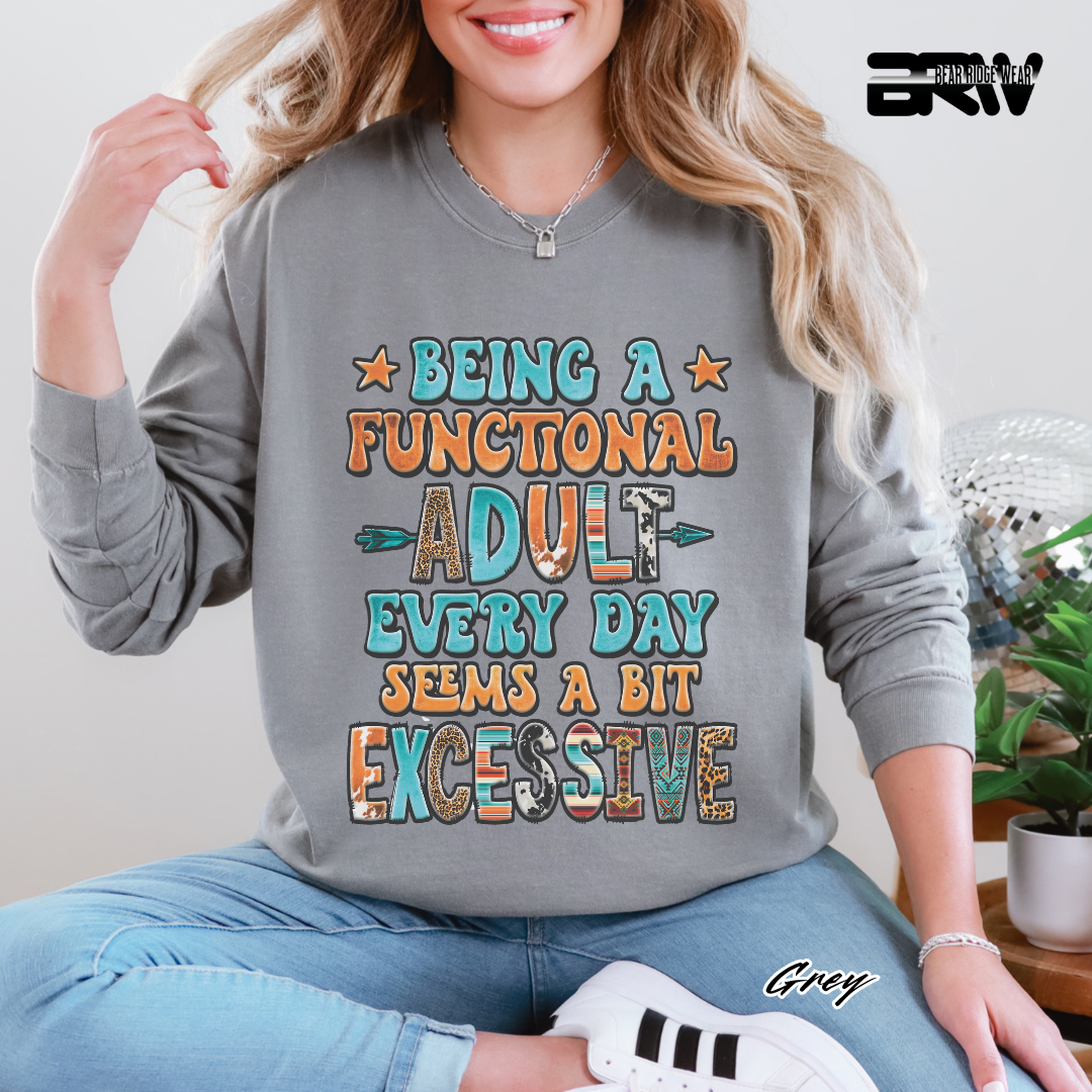 'Functional Adult' Long-Sleeve Tee