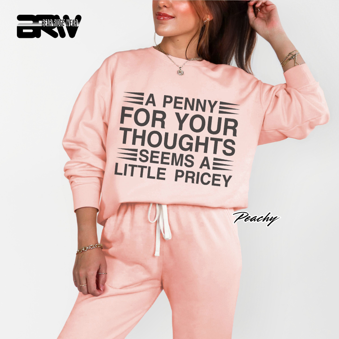 'A Penny For Your Thoughts' Everyday Crewneck Sweatshirt