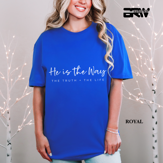 'He Is The Way' White Faith Tee 3