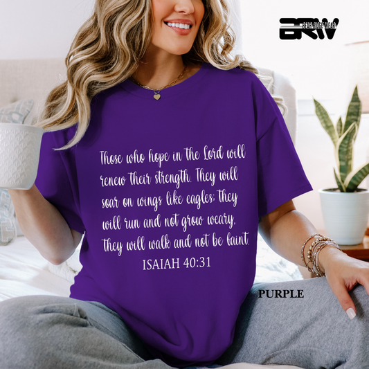 'Get Your Hope Back Up' White Faith Tee 3