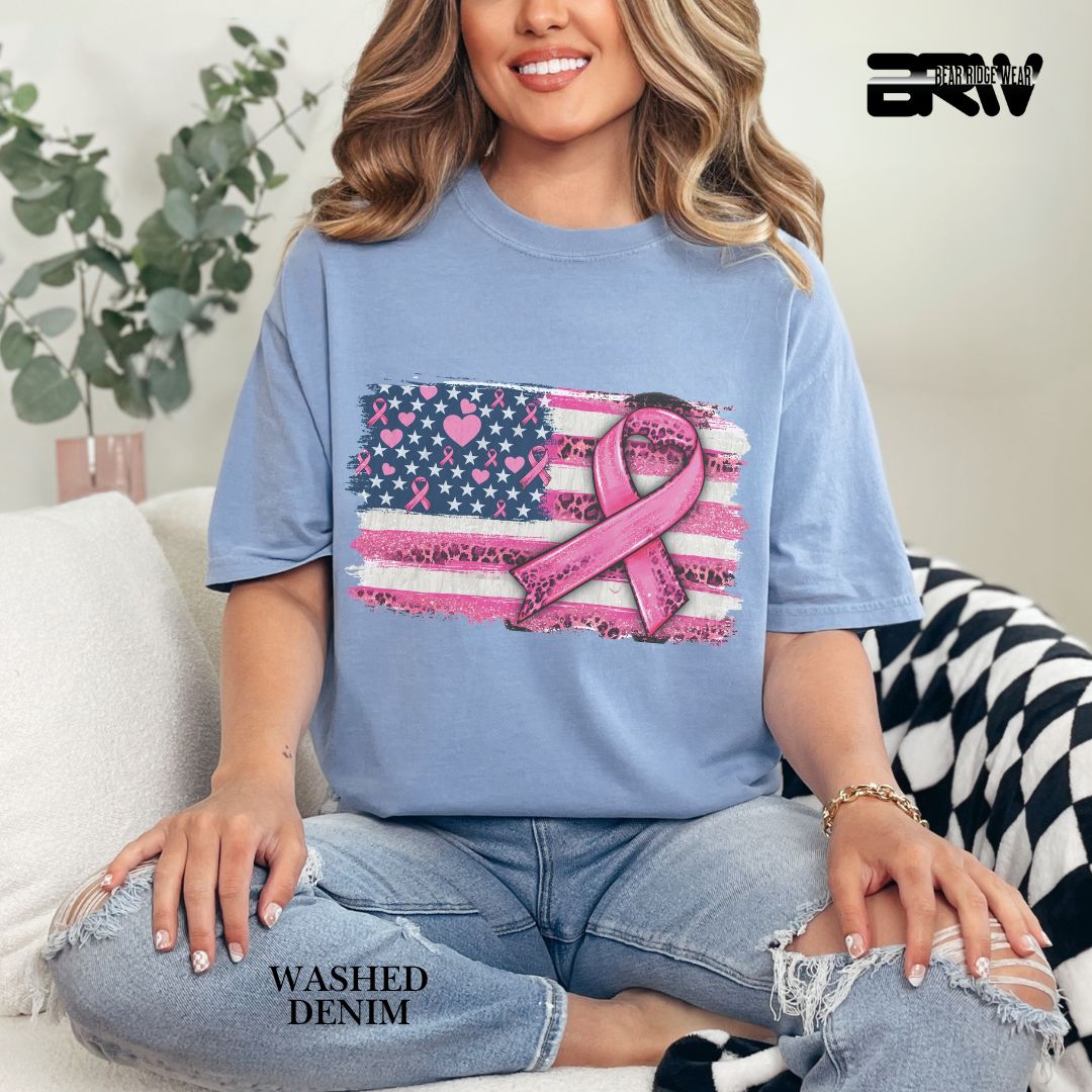 Breast Cancer-Flag - Awareness Tee