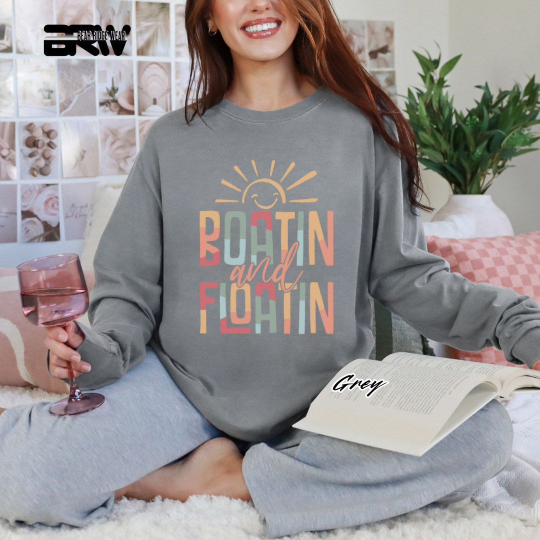 'Boat In and Float In' Long Sleeve Tee