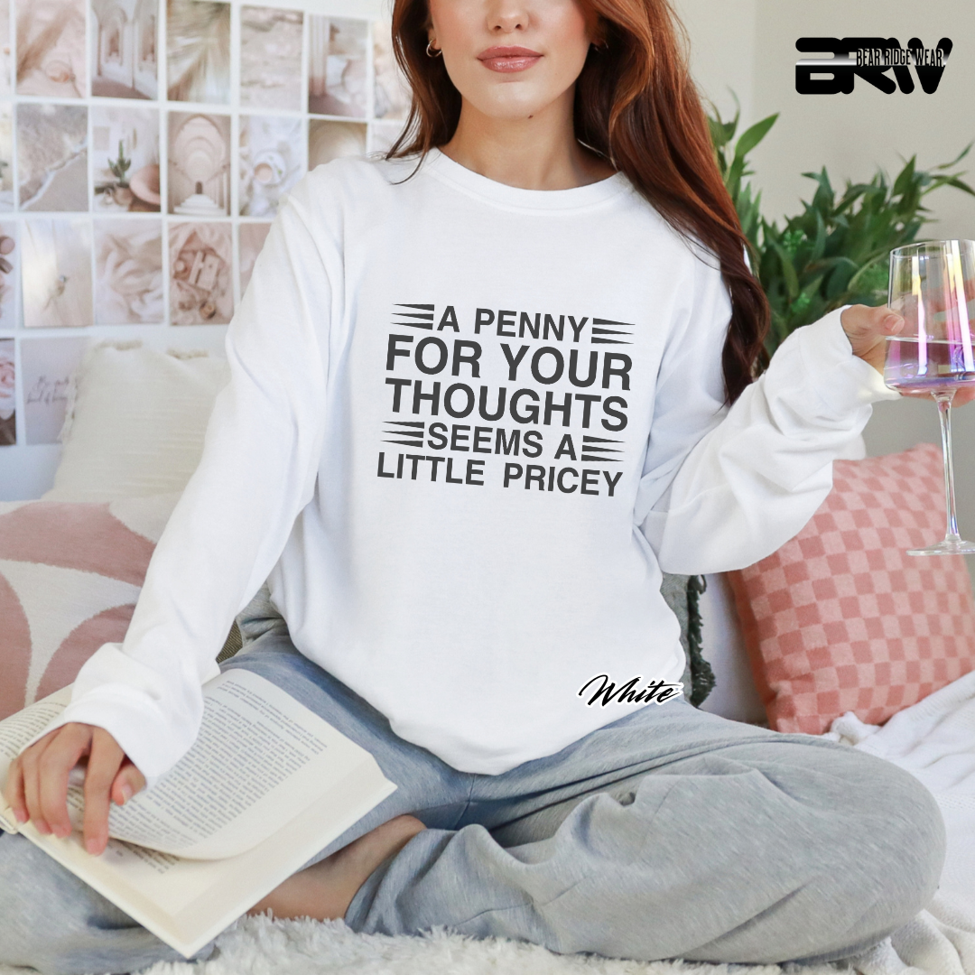 'A penny for your thoughts' Long-Sleeve Tee