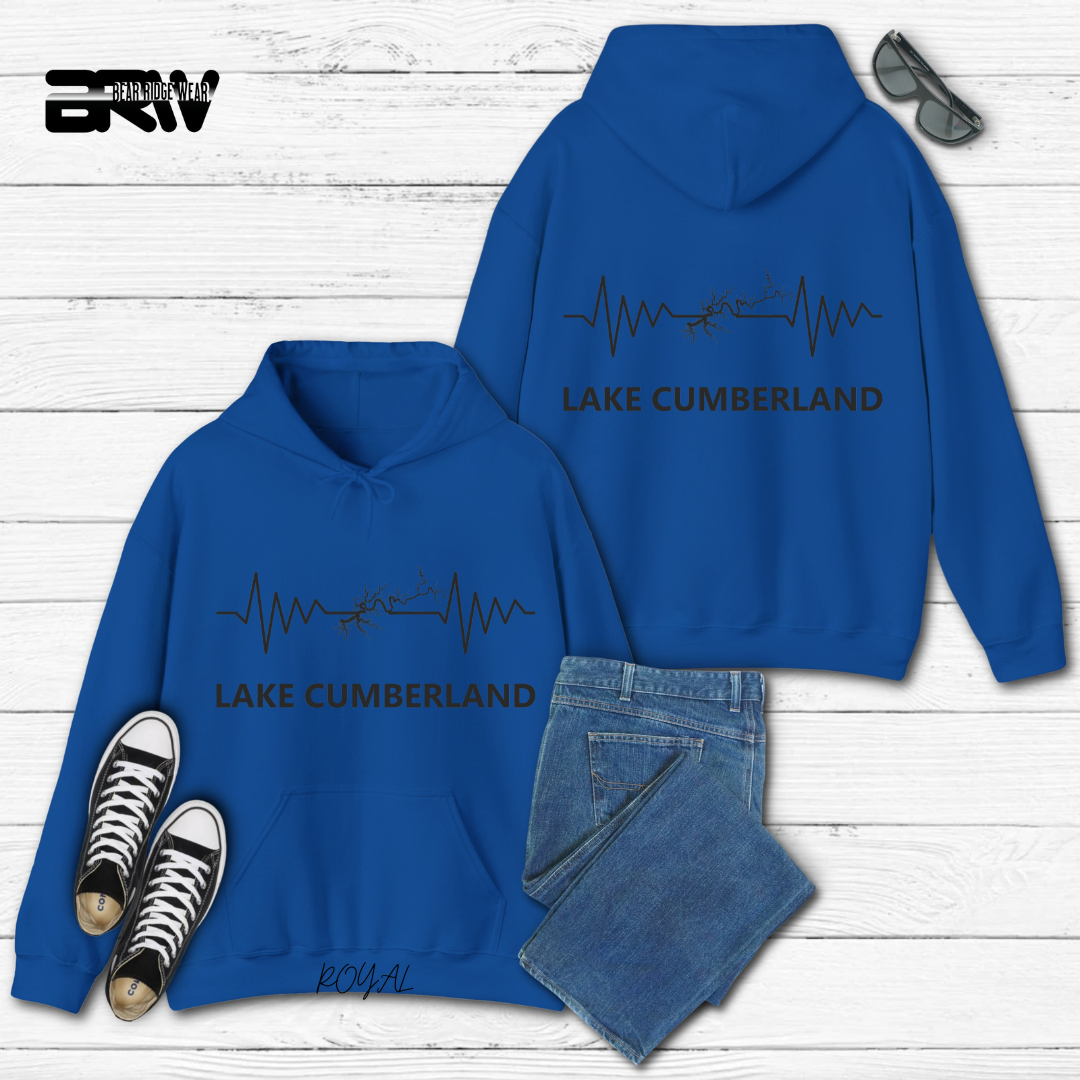 "Lake Cumberland Map" Hoodie