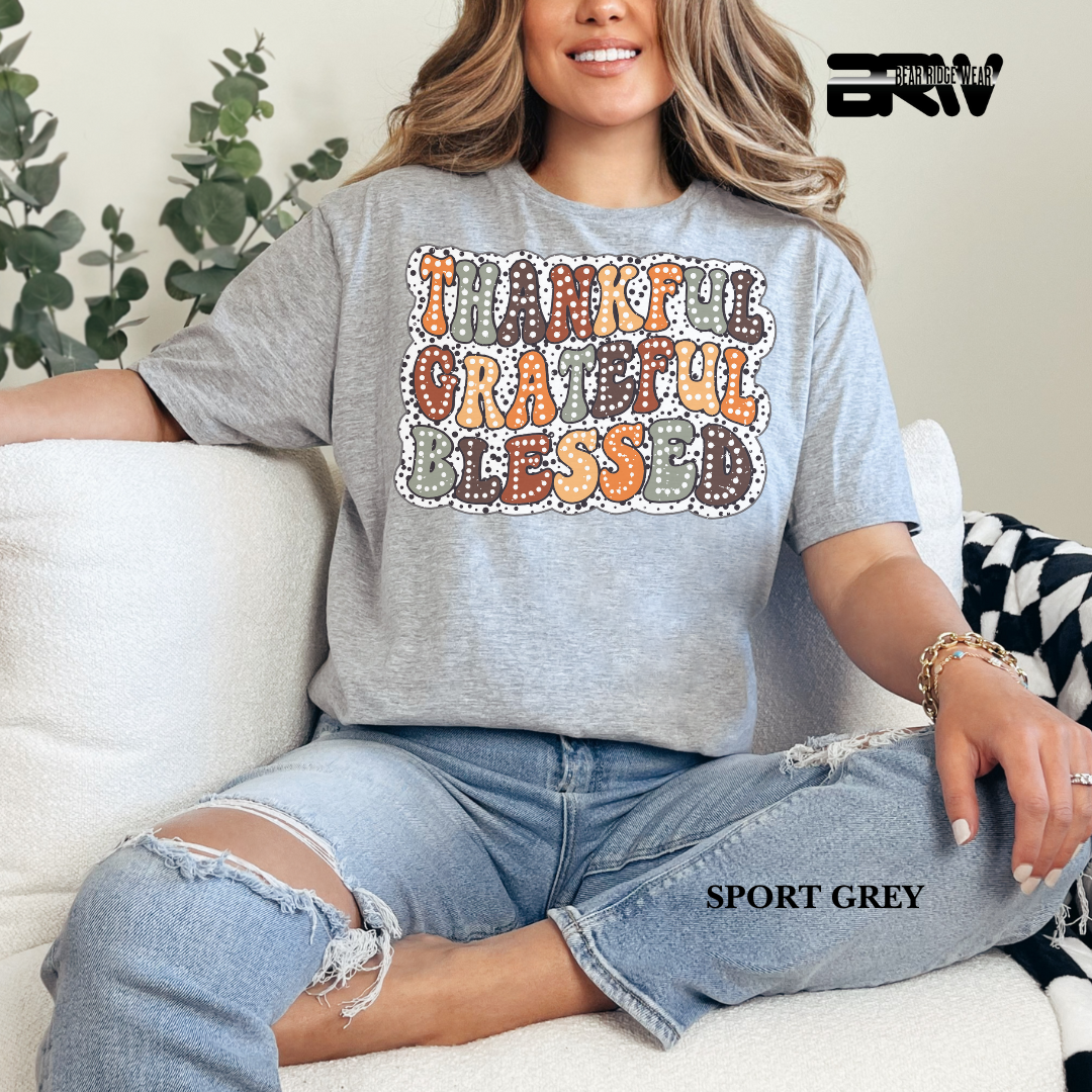 'Thankful Grateful Blessed' Fall Tee 3