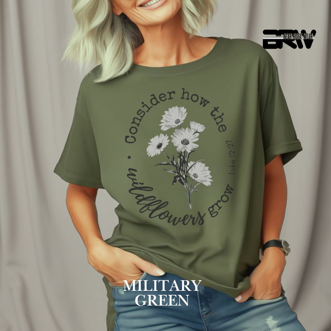 'Consider How the Wild Flowers Grow' Tee