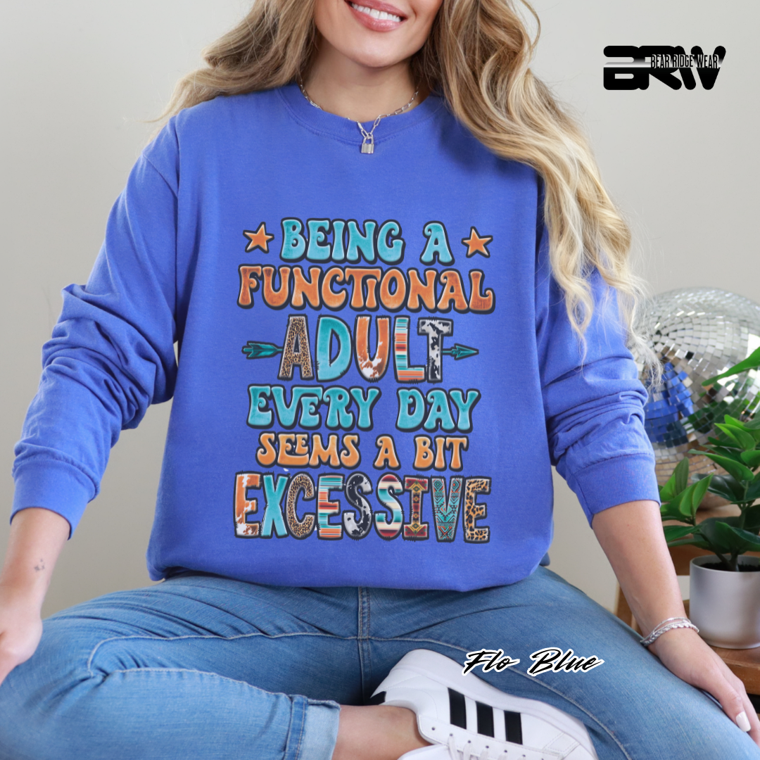 'Functional Adult' Long-Sleeve Tee