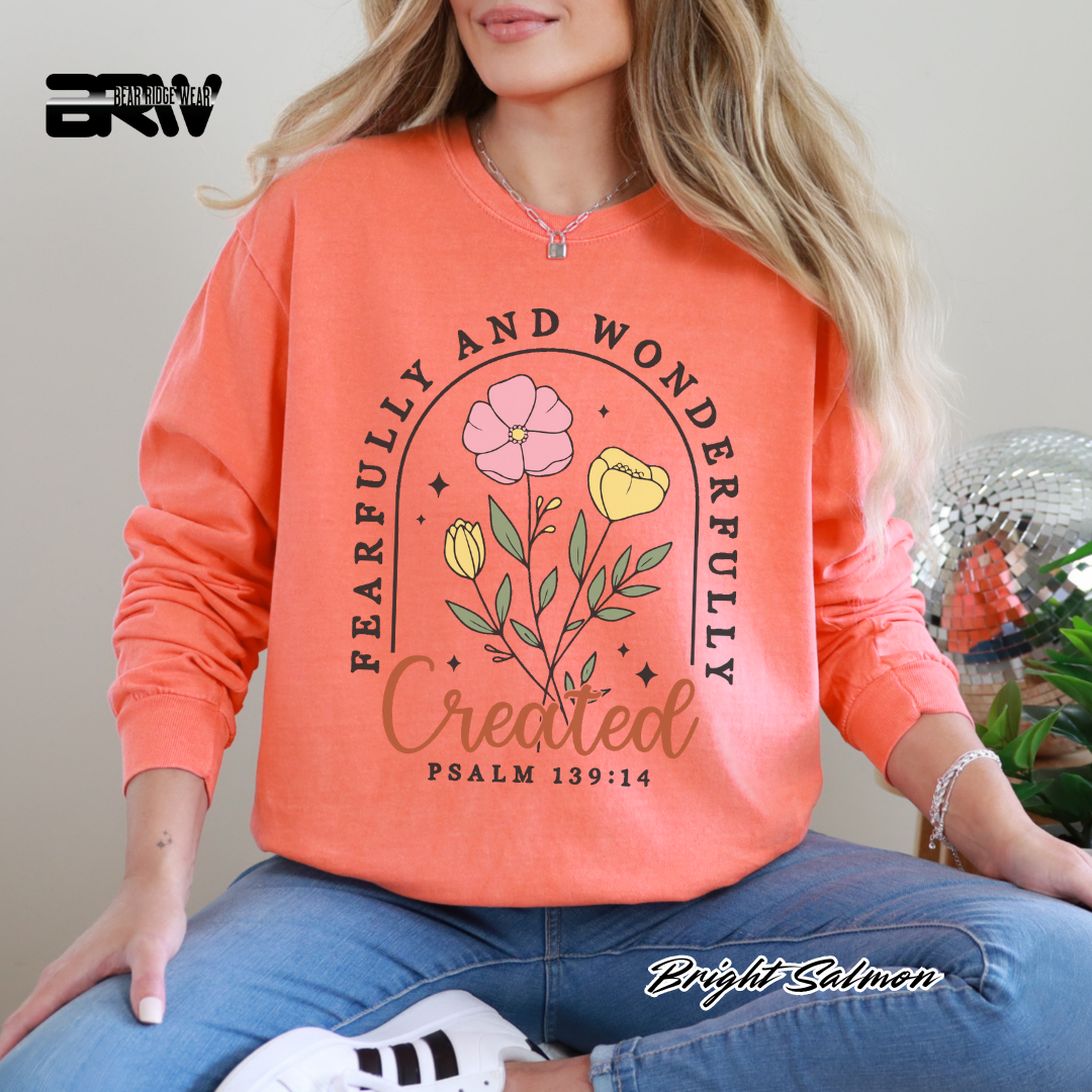 'Fearfully and Wonderfully Created' Long-Sleeve Tee