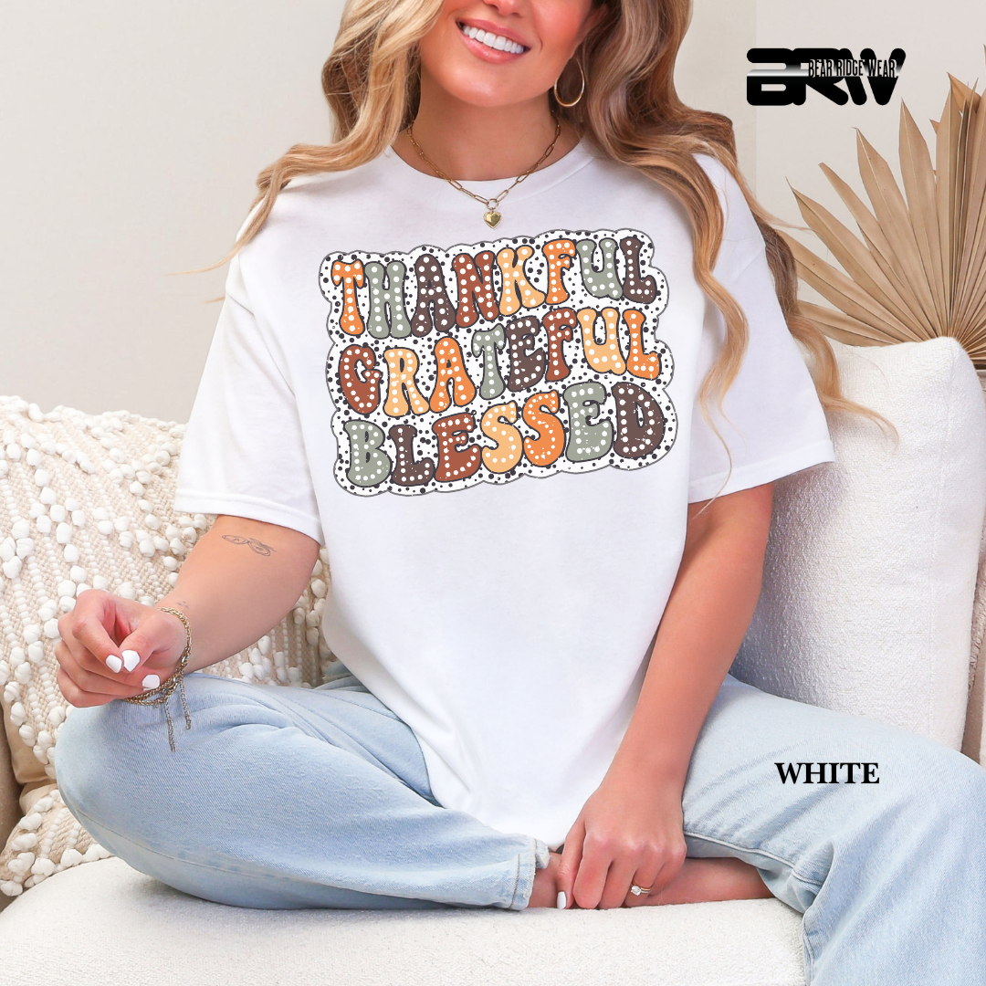 'Thankful Grateful Blessed' Fall Tee 3