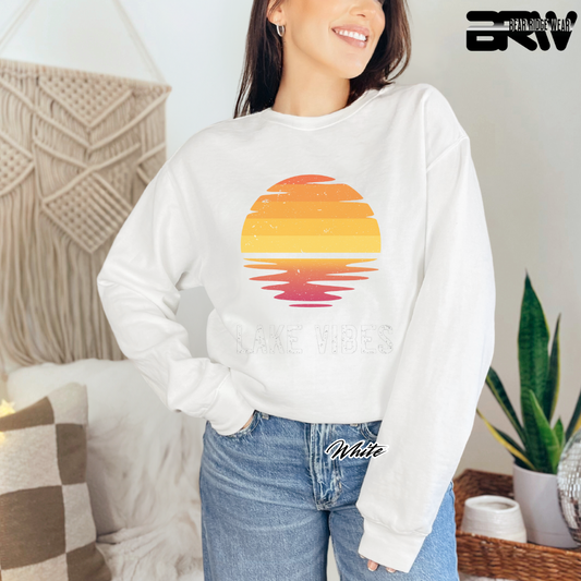 'Lake Vibes' Everyday Crewneck Sweatshirt