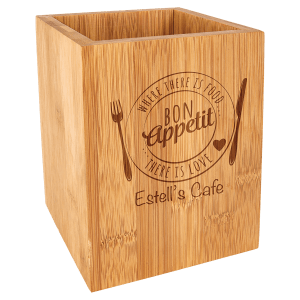 Bamboo Utensil Holder