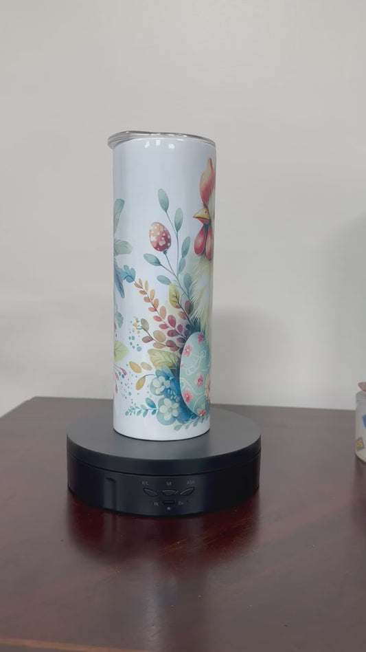 Floral Chicken Tumbler